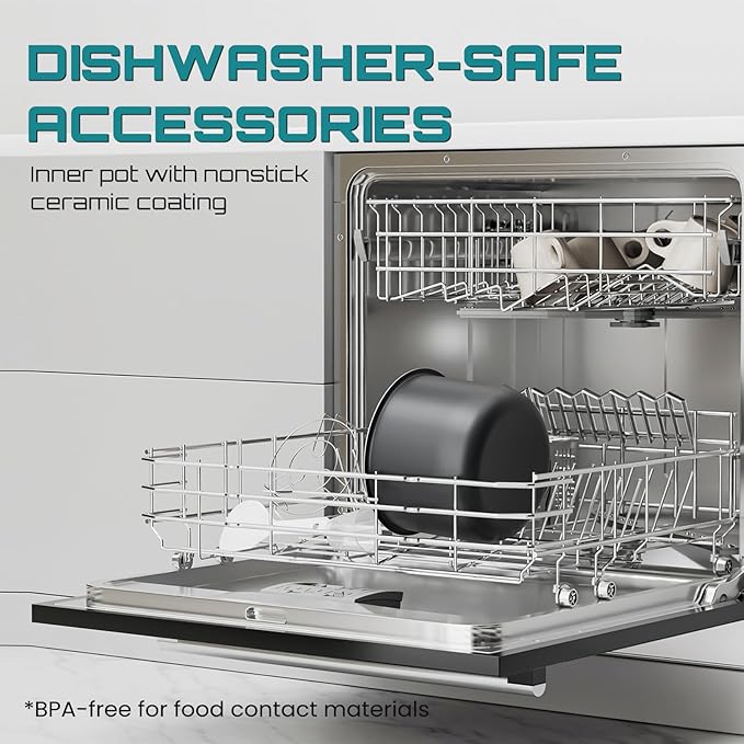 OLIXIS Electric Pressure Cooker 6 Quart Stainless Steel Multi Cooker Electric for Pressure 12-in-1 Rice, Steamer, Yogurt Maker, Slow Cook,Meat Stew, Cake, Porridge, Multigrain