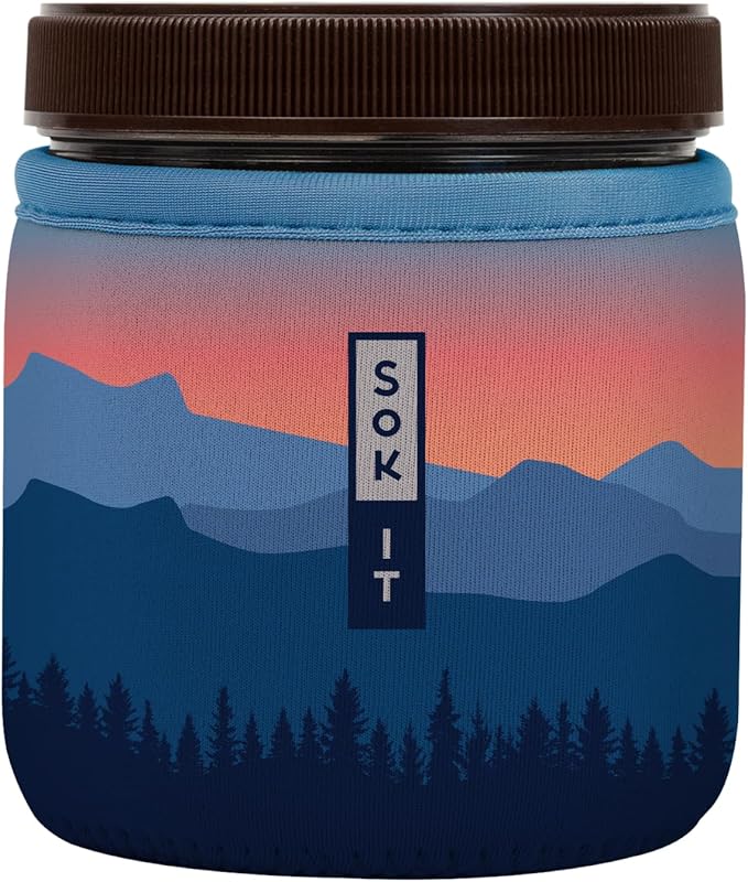 Sok It IceCreamSok Insulated Neoprene Cover (Blue Ridge, Straight Ice Cream Pints)
