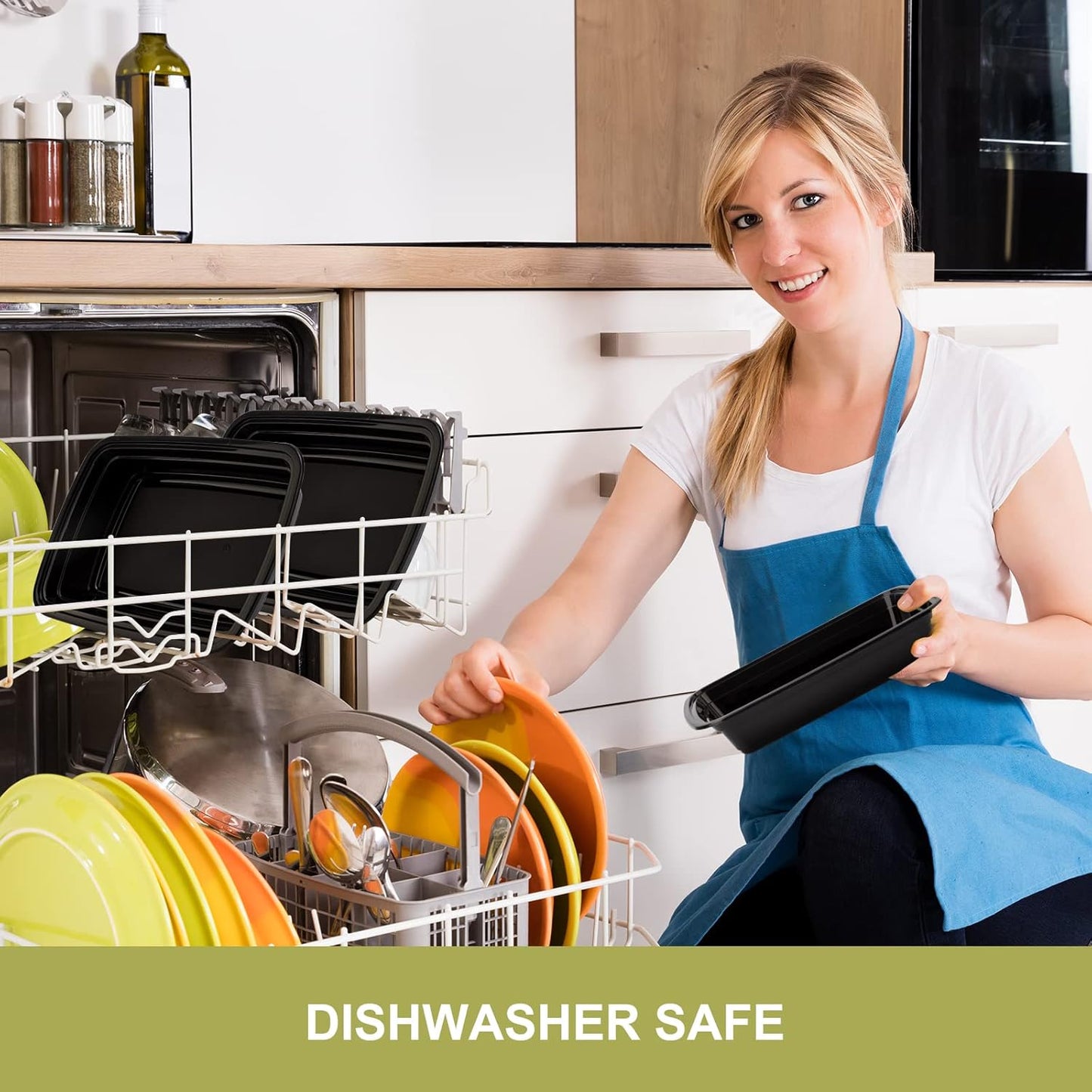 15 Pack Meal Prep Containers Reusable 24oz, Plastic Food Prep Containers, Leakproof To Go Food Containers with Lids, BPA-Free, Microwave/Dishwasher/Freezer Safe