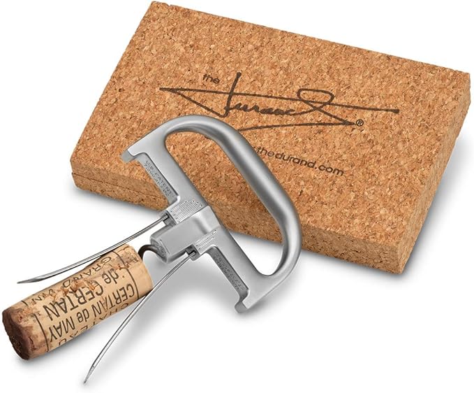 The Durand® two part device to successfully remove older and fragile wine corks whole and intact.