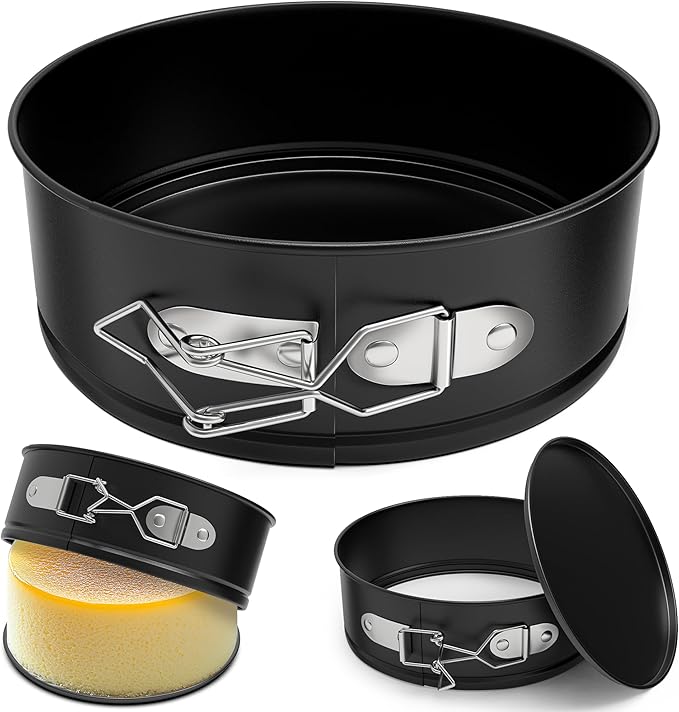 4 Inch Mini Springform Pan, Non-stick Cheesecake Pan, Spring Form Pans for Baking, Springform Pans with Removable Bottom, Round Cake Pans, Small Cake Mold for Mini Cheesecake Pizza