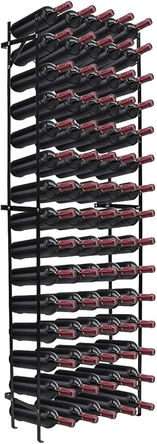 Sorbus Wine Rack Freestanding Floor - Wine Bottle Holder Holds 75 Bottles of Wine - 75 Bottle Capacity Wine Storage for Any Bar, Wine Cellar, Kitchen, Dining Room