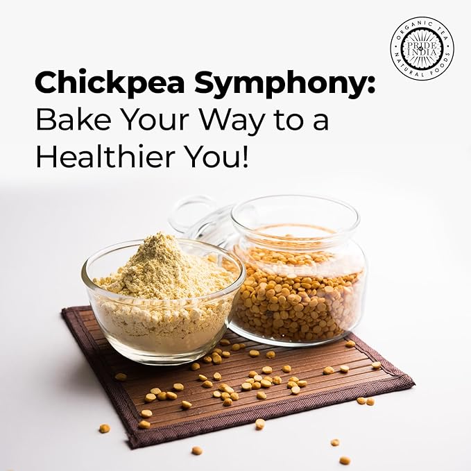 Pride of India- Garbanzo Bean Flour 1 lbs (454 gm) Earthy Nutty Slightly Sweet Taste Freshly Milled in Small Batches | Used for Baking Cooking Coating Thickening |Vegan, Gluten-Free