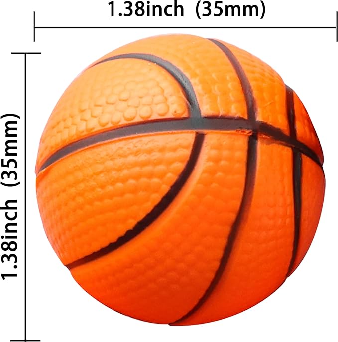 Ephlyn 10 Pack 3D Basketball Cupcake Toppers Basketball Cake Toppers Decorations for Sports Theme Baby Shower Birthday Party Cake Decorations Supplies