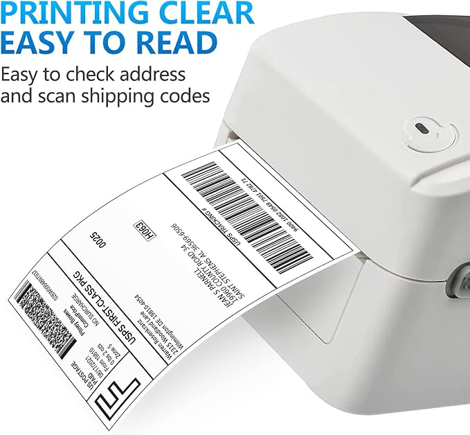 FungLam 100 Rolls 4x6 Direct Thermal Shipping Labels, 250 Labels Per Roll, 1" Core, Perforated, White Mailing Postage Shipping Label Compatible with Zebra 2844 ZP-450 ZP-500 ZP-505
