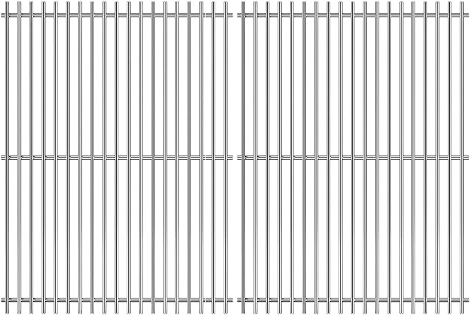 18.75" Cooking Grates for Weber Genesis II 300 and Genesis II LX 300 Series Gas Grills, Genesis II E&S 310 315 320 325 340, Stainless Steel Cooking Grid Replacement Parts for Weber 66095 84136