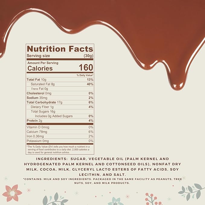 KIDU Chocolate Fountain Chocolate Melts, Melting For Cake Pops, Melting Wafers, Candy Melts Chips For Baking 3 Pound Resealable Bag (Milk New)