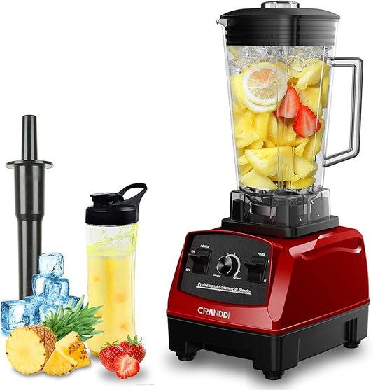 CRANDDI Professional Blender,1500 Watt Commercial Blenders for Kitchen with 70oz Capacity and Self-Cleaning, Classic Blenders for Shakes and Smoothies, Build-in Pulse, YL-010-R