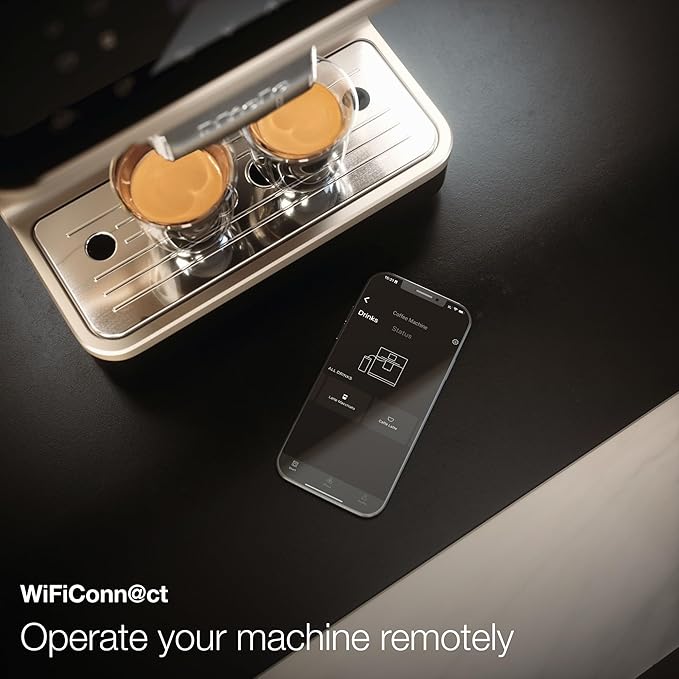 Miele CM 6360 MilkPerfection Automatic Coffee Machine - OneTouch for Two, AromaticSystem, 8 individual profiles, DoubleShot, WiFi-compatible, LED lighting, in Lotus White CleanSteel Metallic