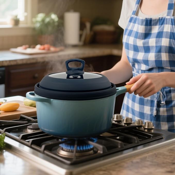 Microwave Splatter Cover Collapsible Silicone & Tempered Glass 11.8 Inch Microwave Cover for Food Splatter Guard with Steam Vents Dishwasher Safe Fits Bowls, Plates & Pots (Gray)