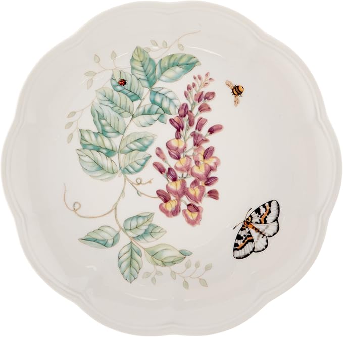 Lenox 6342794 Lenox Butterfly Meadow 18-Piece Dinnerware Set White