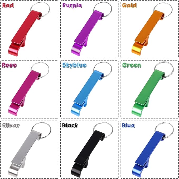 150PCS Personalized Bottle Opener Keychain Bulk Custom Beer Bottle Opener with Logo Text Engraved Wedding Bottle Opener Favors Customized Gifts for Guests Baby Shower Birthday Party-Green