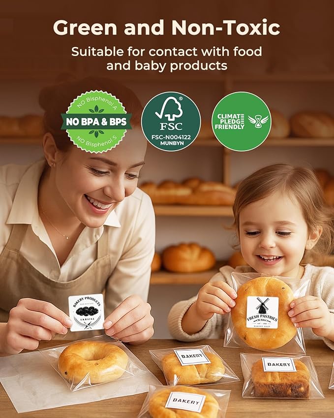 MUNBYN 2"x2" Square Thermal Labels, Compatible with Multiple Thermal Printers, Strong Adhesive, White Address Labels for Barcode, 750 Sheets/Roll