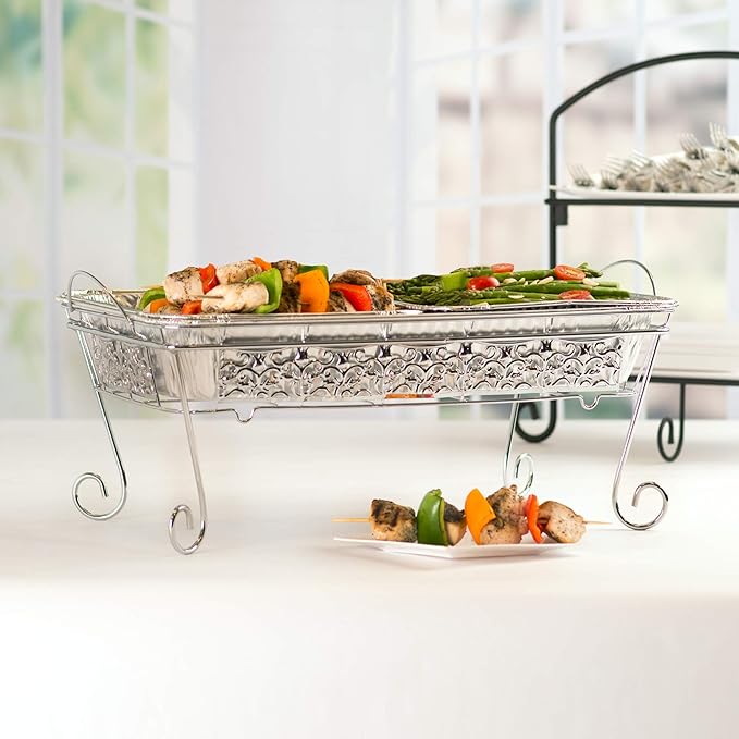 Aluminum Pans Full Size, Large Disposable Roasting & Baking Pan, 21"x13" Deep Foil Pans (10 Pack) Extra Heavy Duty Chafing Trays for Hotels, Restaurants, Caterers, Steam Table, Buffets & Bakeware