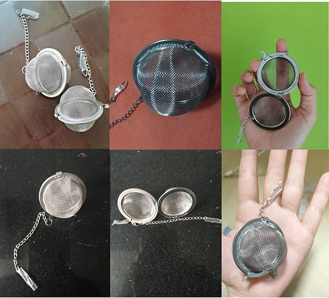 10PCS Tea Infuser, Upgraded Tea Strainer, Premium Tea Infusers for Loose Tea, Tea Steeper, Tea Ball for Tea Flavoring Herbal Spices Seasonings