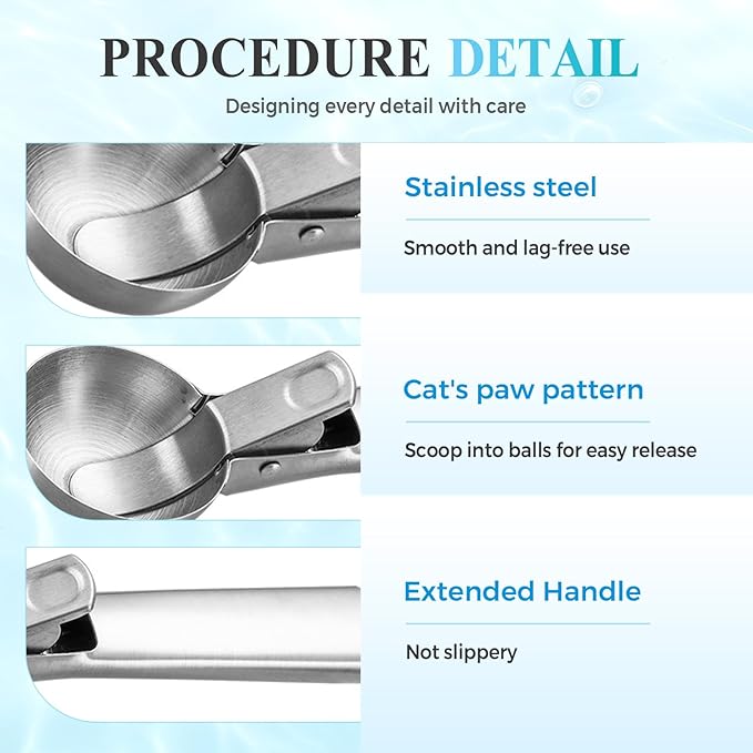 Ice Cream Scoop, 2025 New Heavy Duty Aluminum Scoop, Nonstick Gelato Scoop for Dessert Shop, Ergonomic Handle Metal Ice Cream Scoop for Home Use (3)