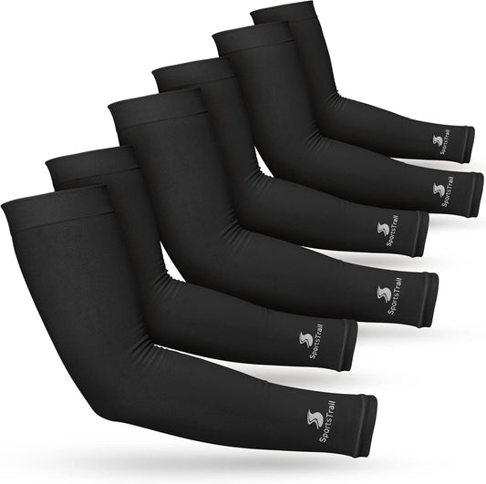 SportsTrail Cooling Arm Sleeves for Men & Women – Breathable, UV Sun Protection, Sports Arm Sleeves for Women, Men & Youth