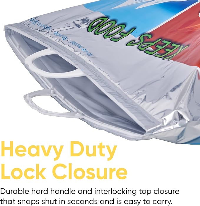 Superio Hot and Cold Insulated Bags for Food Delivery, Grocery Shopping Bags, Food Storage for Hot and Frozen Food for Travel, Disposable Cooler Bag, Reinforced Thermal Lunch Bag (3, 13"x5.5"x8.5")