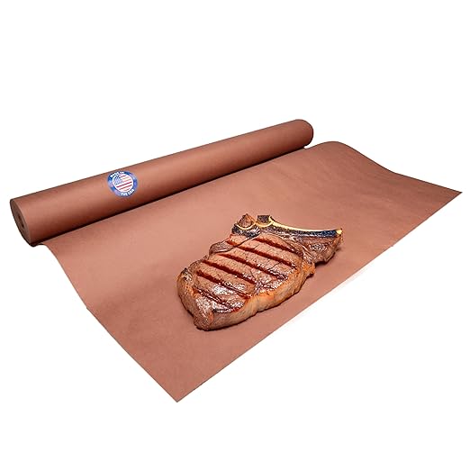 Peach Butcher Paper 24" x 2160" (180 feet) - USA-Made Natural Butcher Paper Roll for Meat and Fish - Uncoated, Unwaxed & Food-Grade Material for Smoking Meat, Grilling & BBQ by IDL Packaging