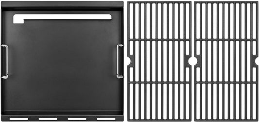 Griddle Inserts for Charbroil Performance 6 Burner Grill, Flat Top Griddle for Charbroil Grill 463245917 463238218 463276517 466245917, 463347017 463349917, Replace for G470-0002-W1 G470-0003-W1