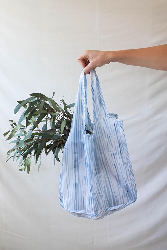 Reusable Grocery Bag - Stylish Shopping Bag for Groceries - Foldable Tote Bag - Medium Size