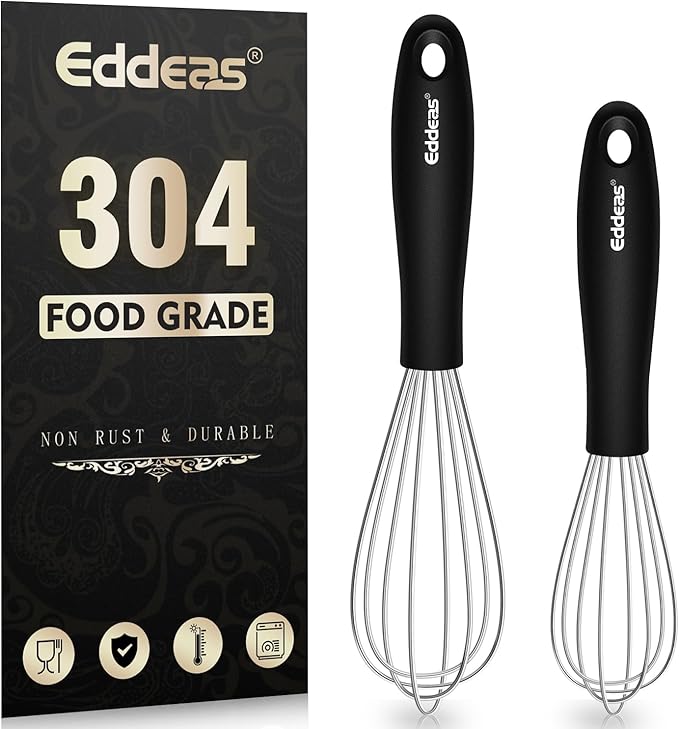 Mini Whisks - Small Whisks （7 and 5.5 inch ）Stainless Steel,Kitchen Balloon Whisk, Sturdy Wires ＆ Strong Handles,Suitable for Egg, Espresso, Hot chocolate, sauces