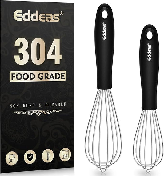 Mini Whisks - Small Whisks （7 and 5.5 inch ）Stainless Steel,Kitchen Balloon Whisk, Sturdy Wires ＆ Strong Handles,Suitable for Egg, Espresso, Hot chocolate, sauces