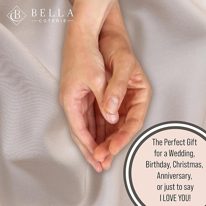 Bella Coterie Luxury Bamboo Viscose Cal King Size Sheet Set | 100% Organically Grown | Ultra Soft | Cooling for Hot Sleepers | 18" Deep Pocket [Dune]