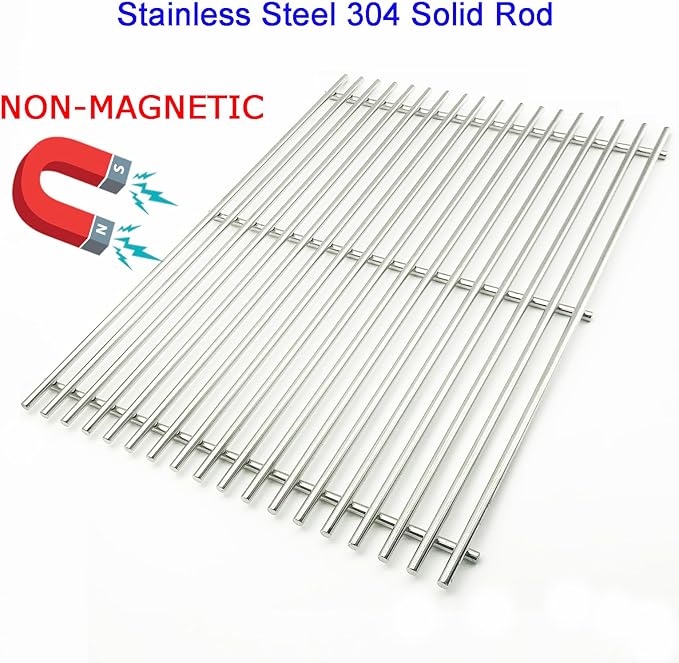 19.5" Cooking Grates for Weber Genesis 300 Series, Genesis E310 E320 E330 S310 S320 S330, 304 Stainless Steel Grill Grate Replacement Parts for Weber 7528 & 7524