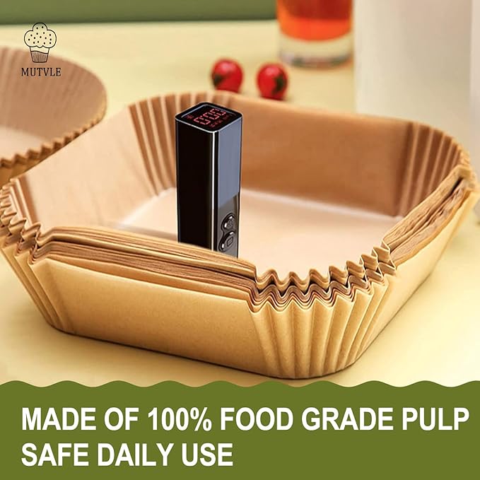 Air Fryer Liners for Ninja Crispi Air Fryer, Ninja Crispi Accessories for Ninja Crispy, 150Pcs Ninja Glass Air Fryer Liners, Crispi Air Fryer Parchment Paper Liners, Ninja Kitchen Appliances