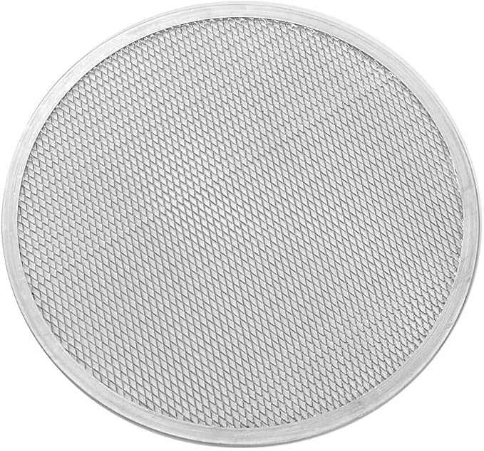 15-inch Aluminum Pizza Screen | Commercial Grade Pizza/Baking Screen for Oven | Pizza Baking Tray for Home And Restaurant | Round, Aluminum, 15-inch [1PK]