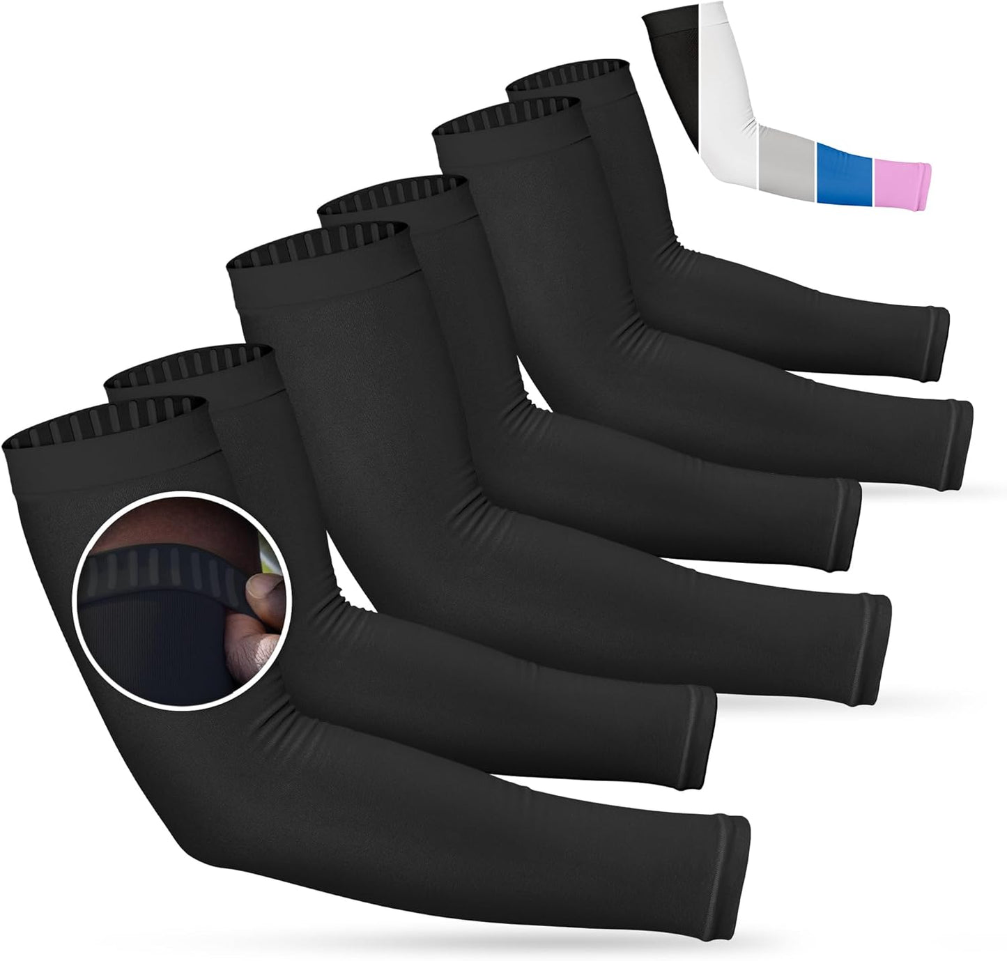 SportsTrail Cooling Arm Sleeves for Men & Women – Breathable, UV Sun Protection, Sports Arm Sleeves for Women, Men & Youth