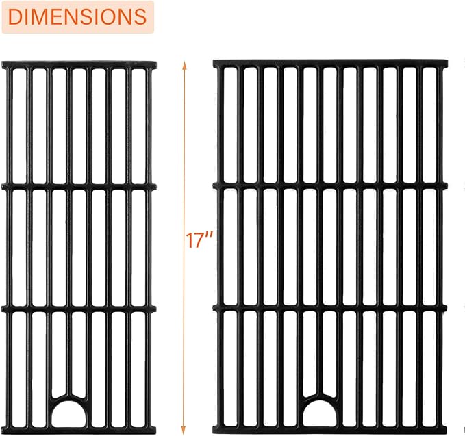 463630021 Grates Replacement Parts for Charbroil Grill Grates 463660021 463660421 G426-0004-W1 G426-0005-W1 Replacement Grates Char-Broil Performance 2 Burner Grill Parts Cast Iron Cooking Grate