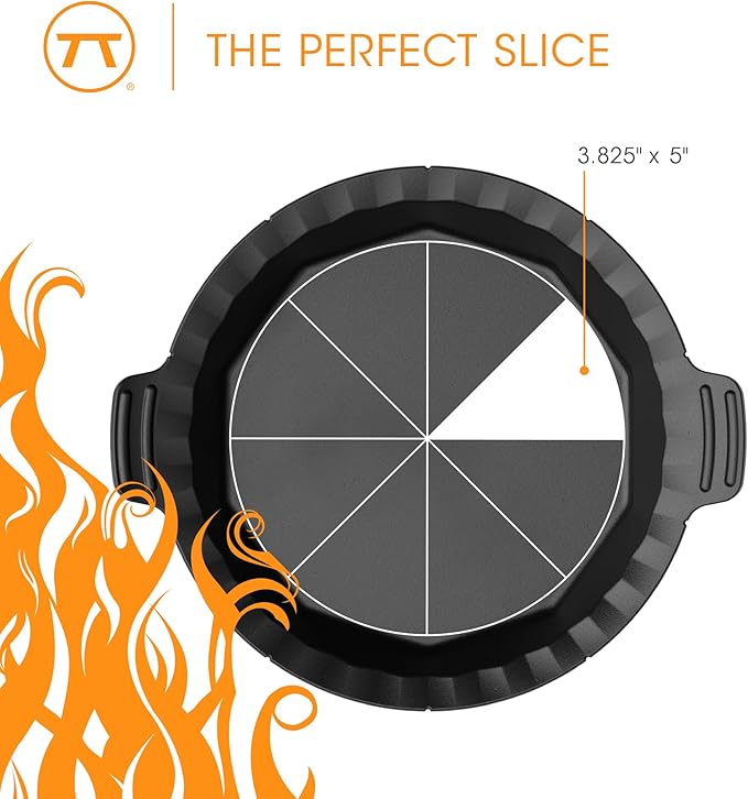 Outset Cast Iron Grill and Oven Pie Pan, 10 Inches