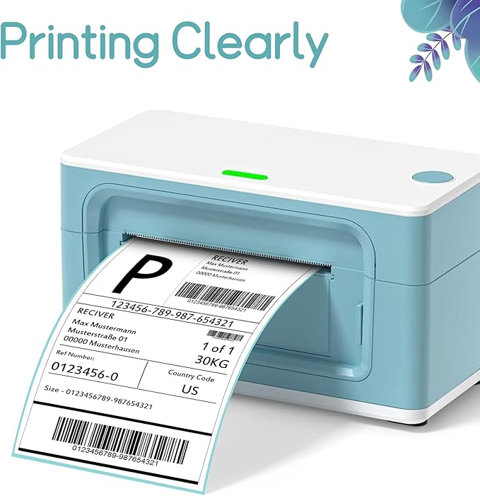 FungLam 4'6' Thermal Shipping Labels - Compatible with Rollo, Munbyn, Zebra, iDPRT, JADENS - 250 Labels/Roll, 6 Rolls
