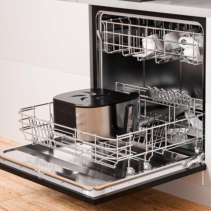 ASZ Digital Air Fryer 6qt with Window Up - 6 QT Big Airfryer 6-in-1 Presets Preheat Airfry Reheat Bake Roist Broil 400°F Airfrier 85% Oil Less,Nonstick Dishwasher-Safe Parts, Automatic Shutoff