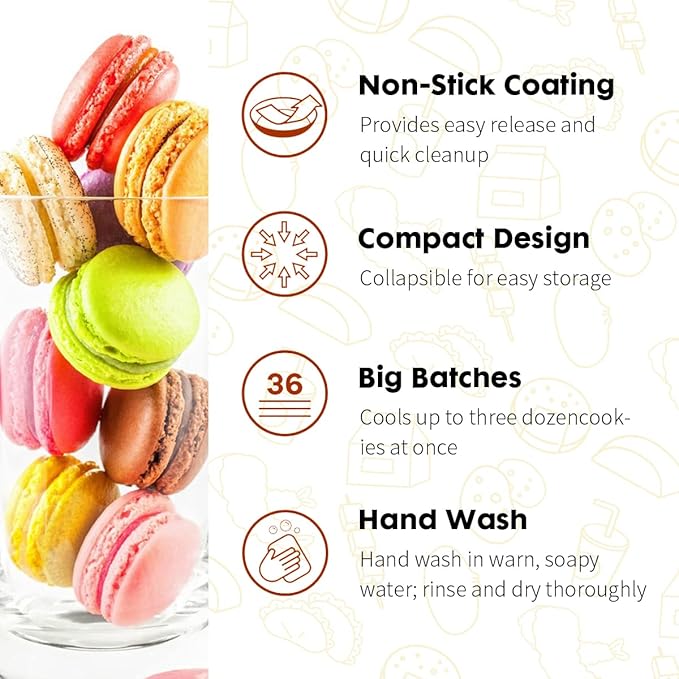 ShellKingdom 3 Tier Collapsible Cooling Rack, Outdoor Camping Picnic Shelf, Wire Cooling Rack for Baking, Cookies, Cake, Roasting, Grilling, Drying Rack