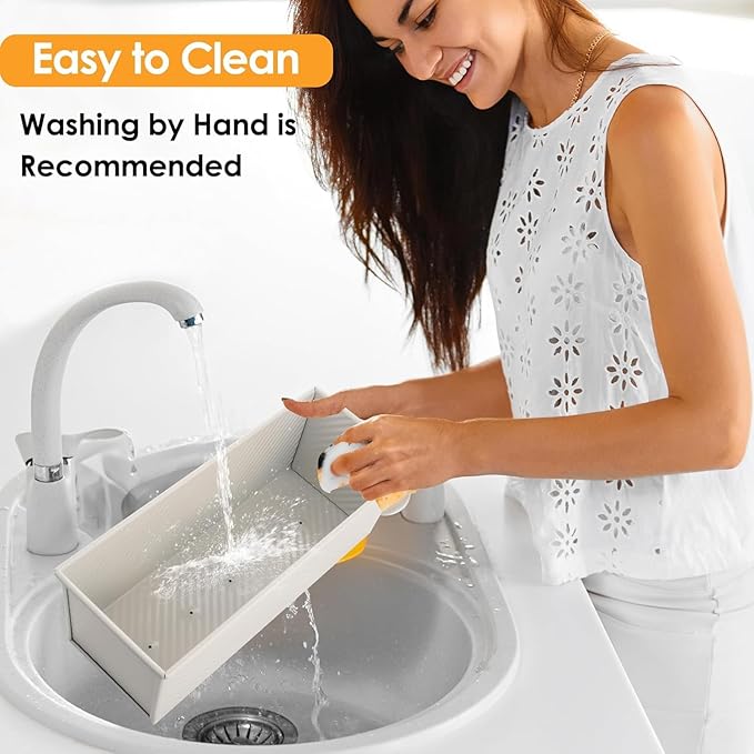 2-Pack Beige Pullman Loaf Pan with Lid, Long Nonstick Bread Pan for Toast & Sandwich Bread, Cream White Nonstick Loaf Pan, 3 Vented Holes & Ridged Design, Great for Baking Lovers and Home Use