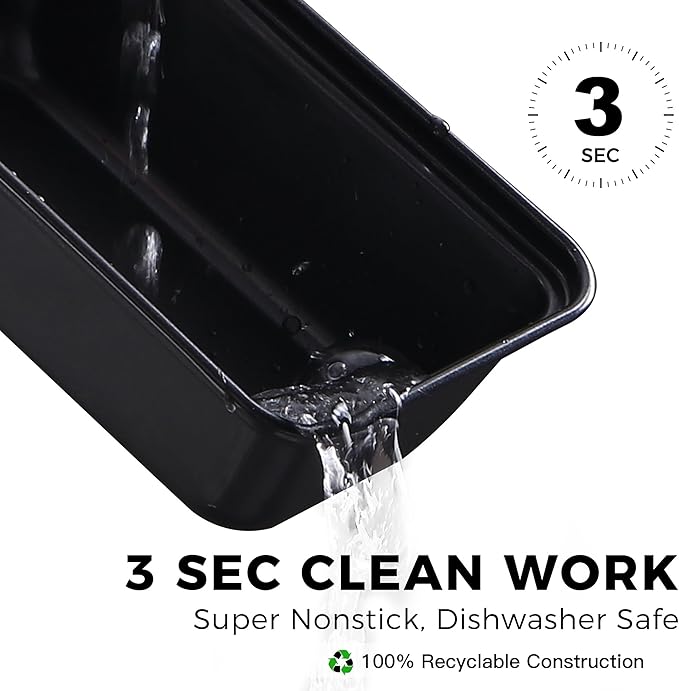 HONGBAKE Mini Loaf Pan for Baking Bread, 6 x 3.3 x 2 In Nonstick Small Banana Bread Tins Set of 3, Tiny Carbon Steel Meatloaf Pan - Dark Grey