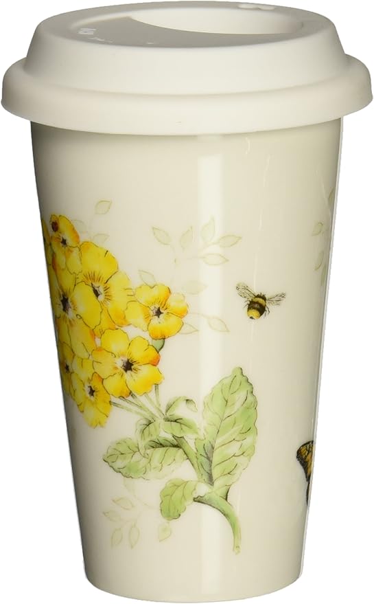 Lenox 837583 Butterfly Meadow Thermal Travel Mug, Multicolor, 1 Count (Pack of 1)