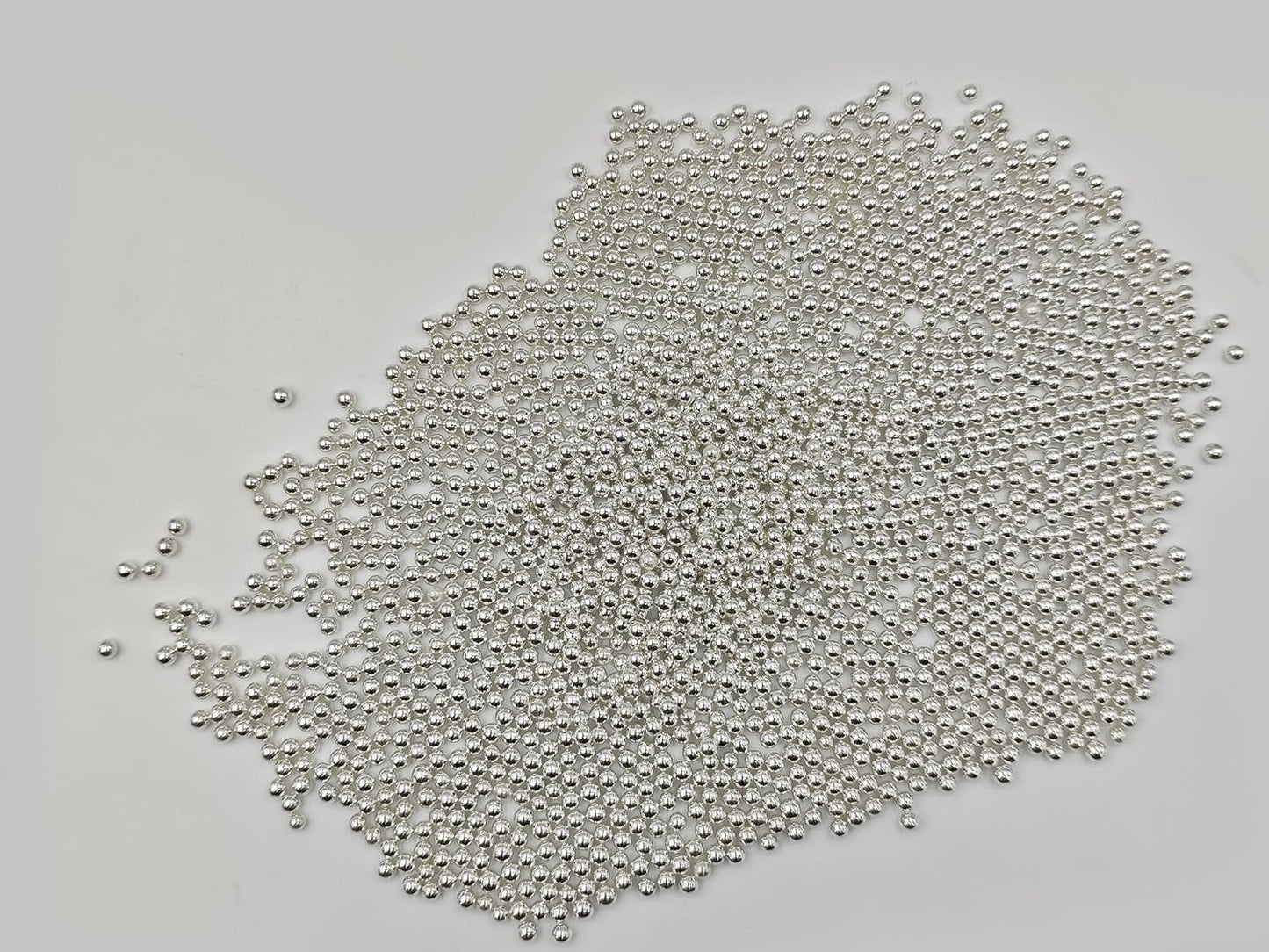 Silver Pearl Sugar Sprinkles 3.9 oz, 4mm Candy Pearls Ideal for Baking, Cake and Cupcake Toppers, Cookie Decoration, Ice Cream Topping, Wedding Shower Valentines Halloween Christmas