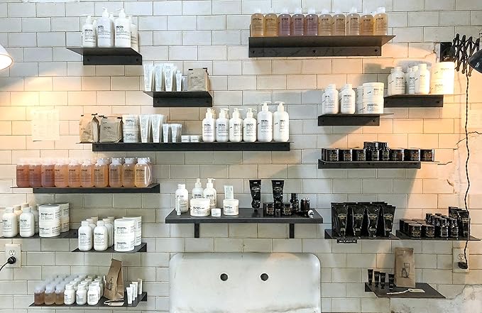 DIY CARTEL Made in USA Linear Floating Shelf - Raw Steel/Metal - Industrial Heavy Duty Metal Wall Mounted Modern Rustic Shelf Ledge (48-inch x 8-inch)