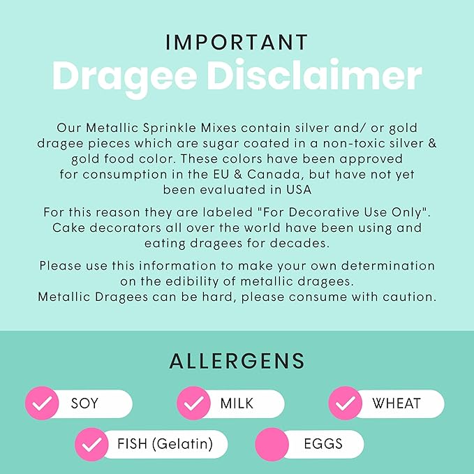 Sprinkle Pop Unicorn Sprinkle Mix| Pastel Pink Purple Blue White Sprinkles with ~20 Unicorn Wafer Paper and Gold Dragees Made in USA for Decorating Princess Birthday Cakes Cupcakes Donuts Cookies, 4oz