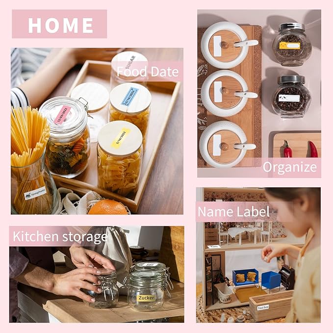 Phomemo Label Maker Machine, D30 Portable Handheld Bluetooth Mini Label Printer, Multiple Templates Smartphone Thermal Small Label Maker for Kids School Items, Classroom Teacher Supplies, Easy to Use