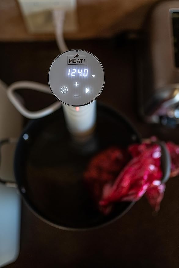 MEAT! Sous Vide 4 Commercial Grade Quality Cooker with a 4 Gallon Cooking Capacity for Vacuum-Sealed Meat or Vegetables