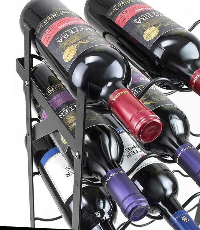 Sorbus Wine Rack Freestanding Floor - Wine Bottle Holder Holds 150 Bottles of Wine - 150 Bottle Capacity Wine Storage for Any Bar, Wine Cellar, Kitchen, Dining Room
