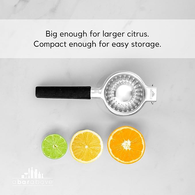 A Bar Above Premium Quality Hand Juicer, for Cocktails, Heavy Duty, Stainless Steel Juicer, Lime, Lemon, and Oranges, Citrus Juicers, for Mixologists and Bars, Fruit Juice Extractor, Gold, 3 Pack
