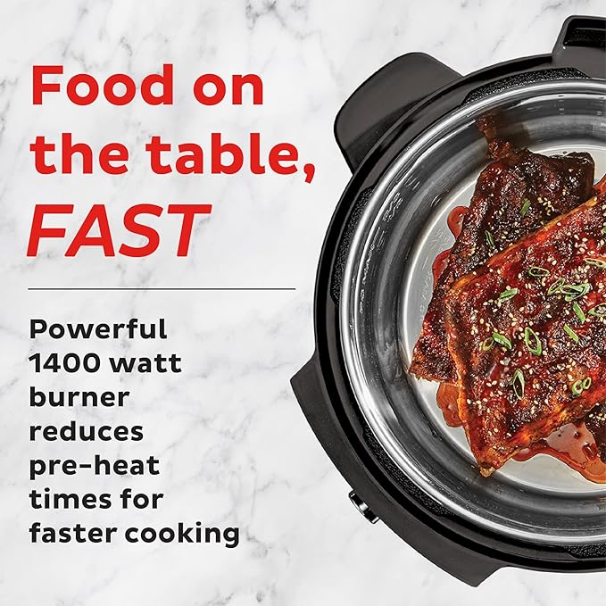 Instant Pot RIO Wide Plus, 9-in-1 Electric Pressure Cooker, 35% Larger Cooking Surface, WhisperQuiet Steam Release, Multi-Cooker, Slow Cook, Rice Maker, Steamer, Sauté, Cake, & Warmer, 7.5 Quarts