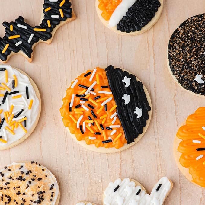 Sweets Indeed Sprinkles, 4 Pack, Edible Sprinkle Mix, Perfect for Cake Decorations, Baking, Ice Cream, Cookies, Cupcake Topper (Natural Halloween)