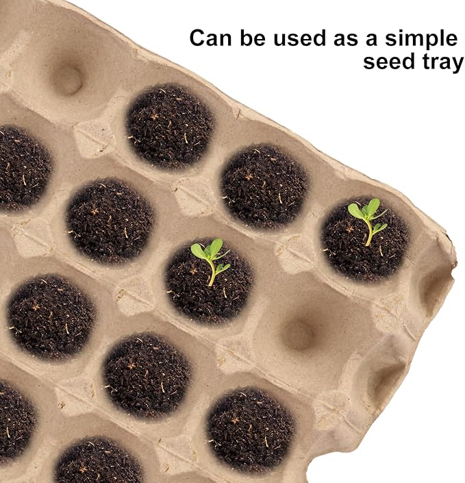 20 Flats 30-Cell Egg Crate?Holds 30 Eggs?, Cardboard Egg Cartons, Sturdy and Stackable Egg Flats, Perfect Egg Crates for Fresh Eggs, Chicken Farm, by IHDYPPEW